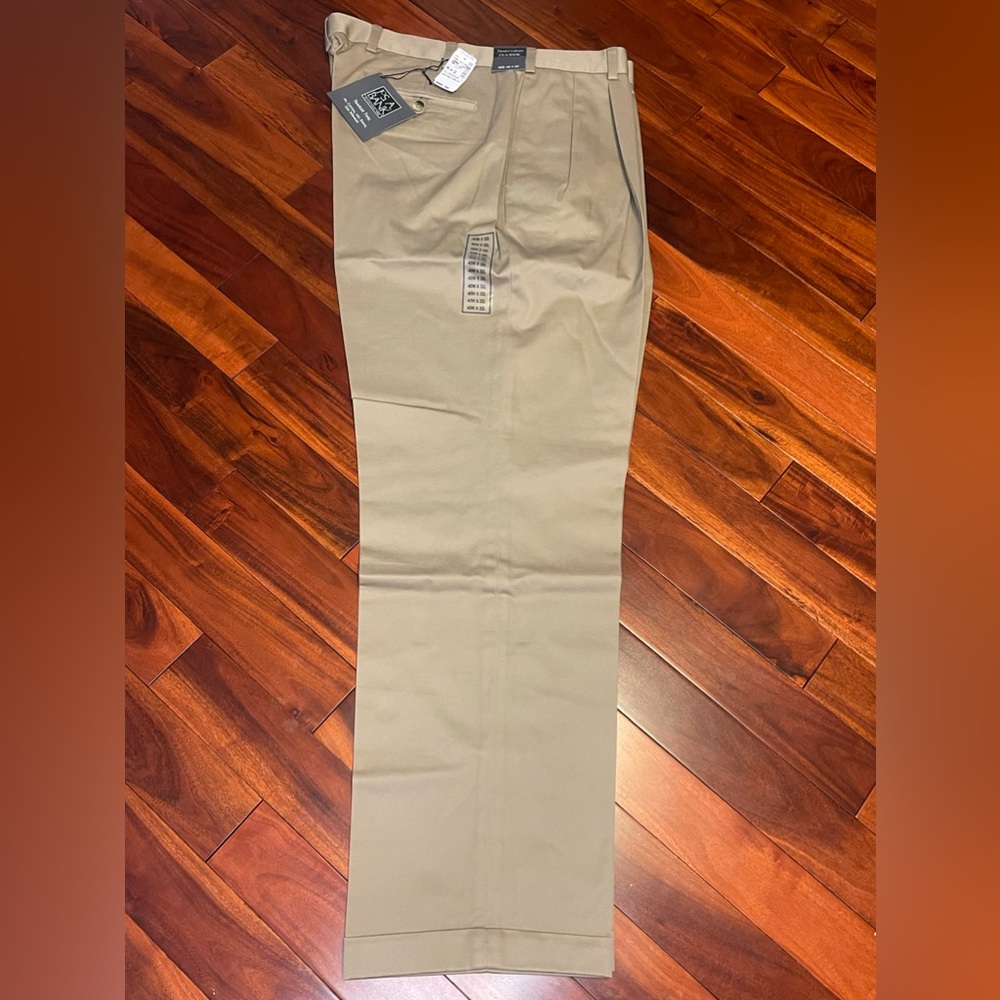 Jos A Bank 40x32 Traveler’s Twill Cotton Stain Resistant Wrinkle Free Pants NWT